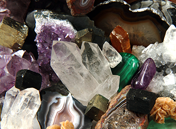 Gem stones and crystals